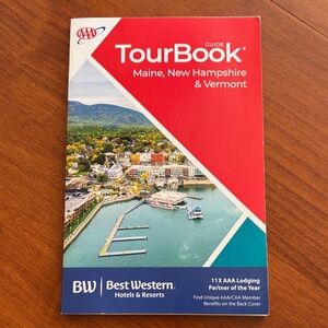 AAA TourBook Guide - Maine, New Hampshire & Vermont - Red Cover